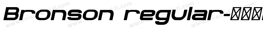 Bronson regular字体转换